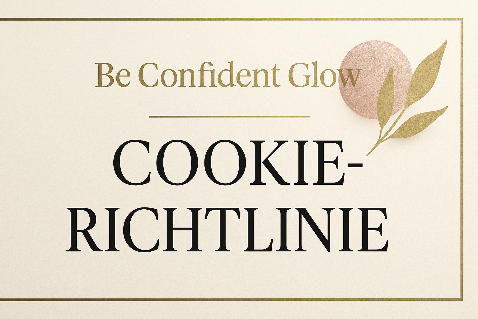 Super klare & wichtige Infos – Cookie-Richtlinie 2025 bei BeConfidentGlow