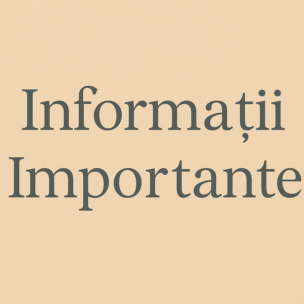 Informații importante pe fundal bej